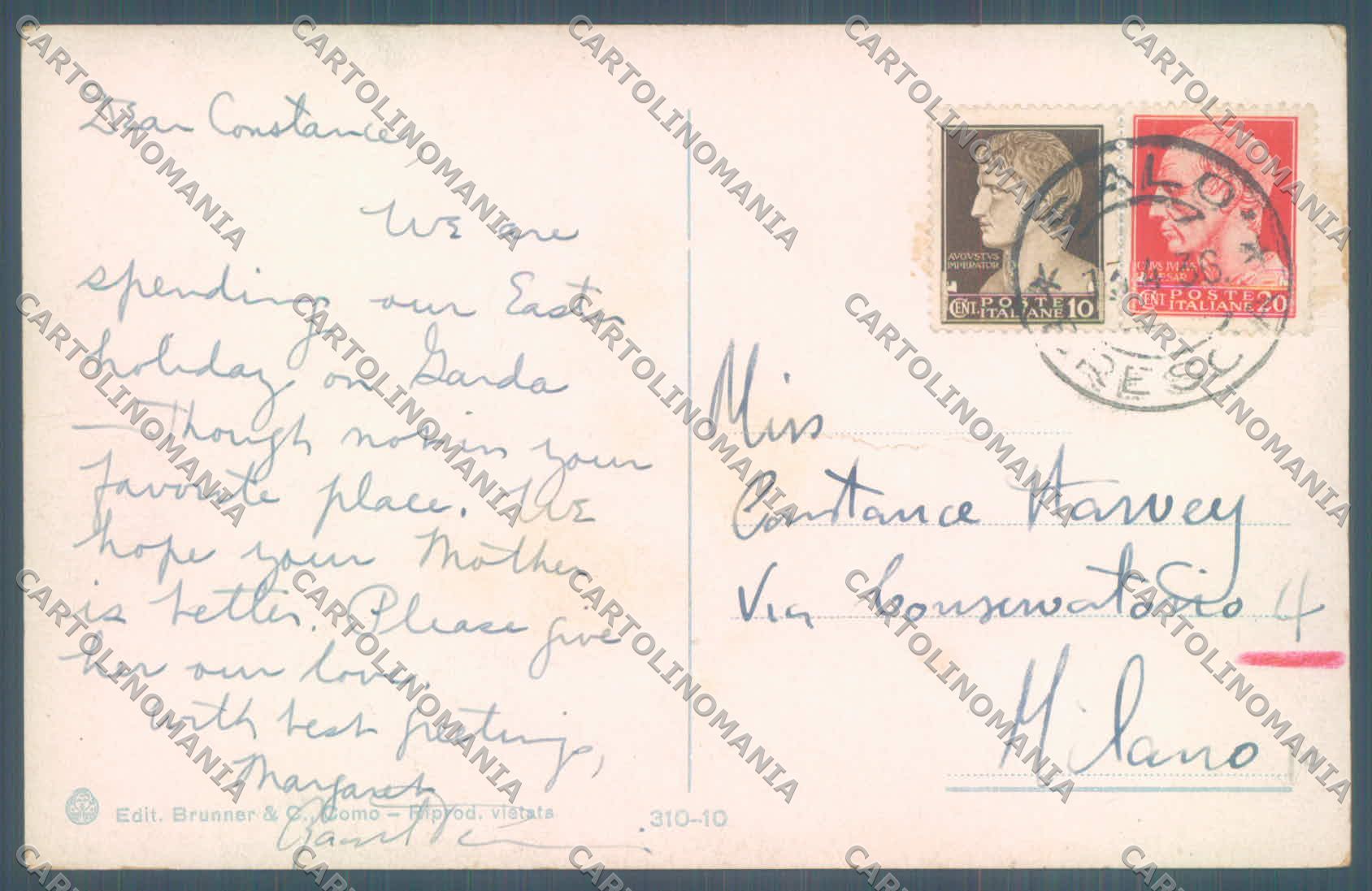 Trento Riva Lago di Garda PIEGHE cartolina ZC5172 – retro