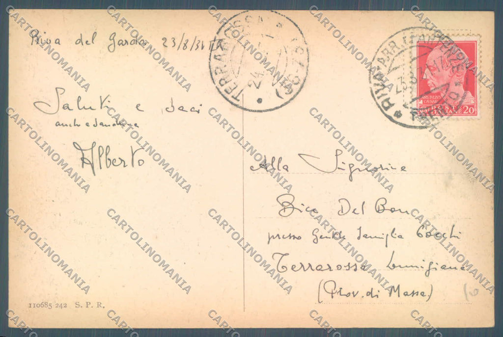 Trento Riva Lago di Garda cartolina ZC5174 – retro