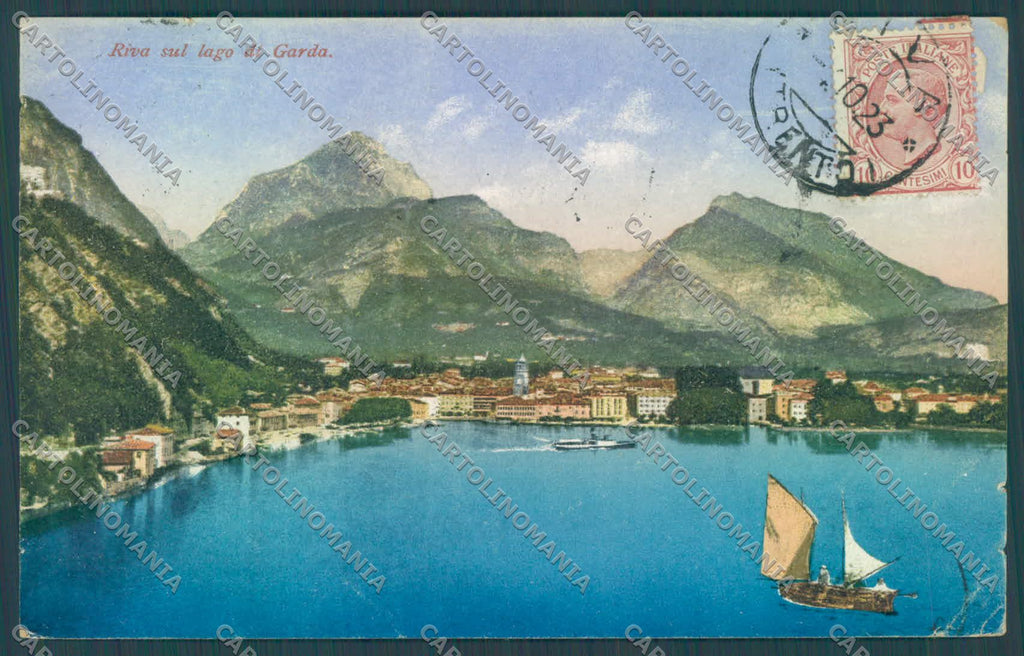 Trento Riva Lago di Garda PIEGHINA cartolina ZC5181 – fronte