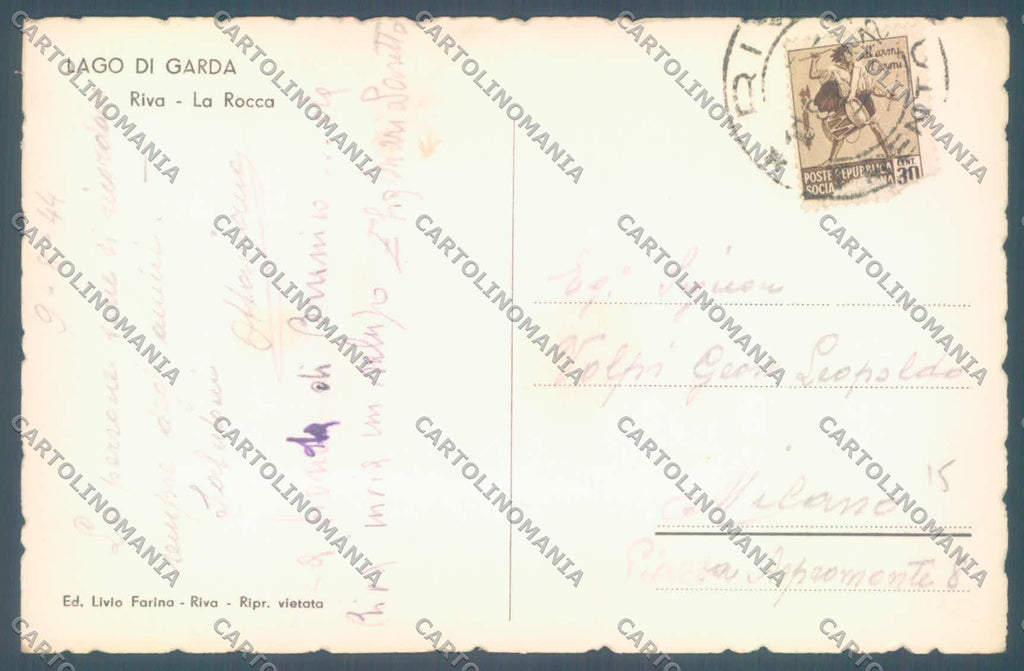 Trento Riva Lago di Garda Foto cartolina ZC5271 – retro