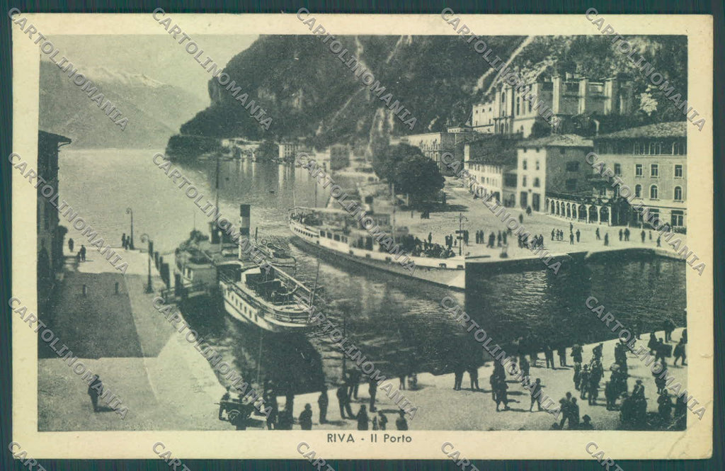 Trento Riva Lago di Garda Battello STRAPPINO PIEGHE cartolina ZC5294 – fronte