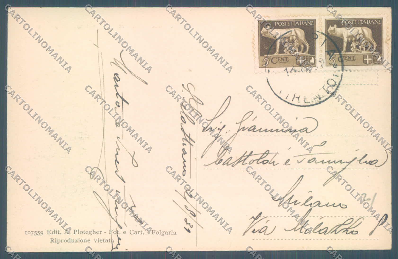 Trento Folgaria San Sebastiano di cartolina ZC5357 – retro