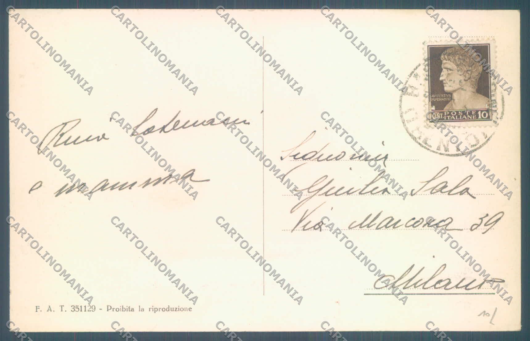 Trento Pinè Lago della Serraia cartolina ZC5369 – retro