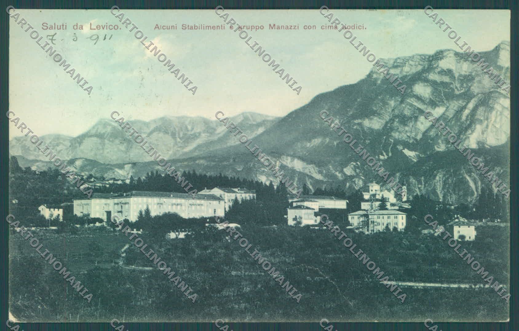 Trento Levico PIEGHINA cartolina ZC5380 – fronte
