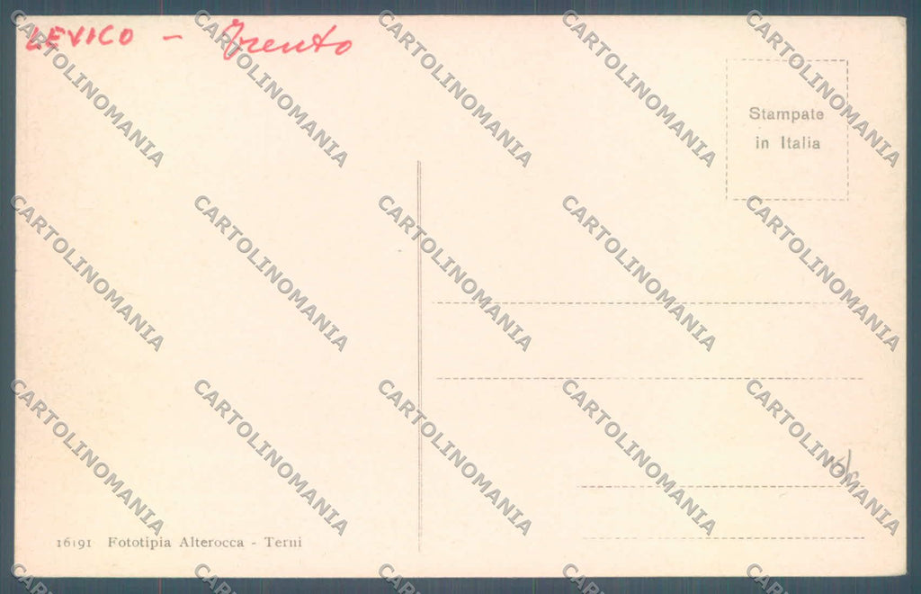 Trento Levico Vetriolo cartolina ZC5381 – retro
