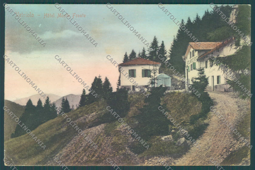 Trento Levico Vetriolo Monte Fronte PIEGHINE cartolina ZC5391 – fronte