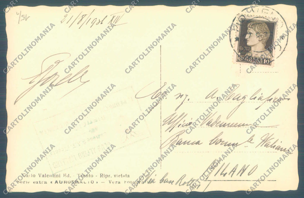 Trento San Lorenzo in Banale Rifugio Pedrotti Tosa Cai Foto cartolina ZC5414 – retro