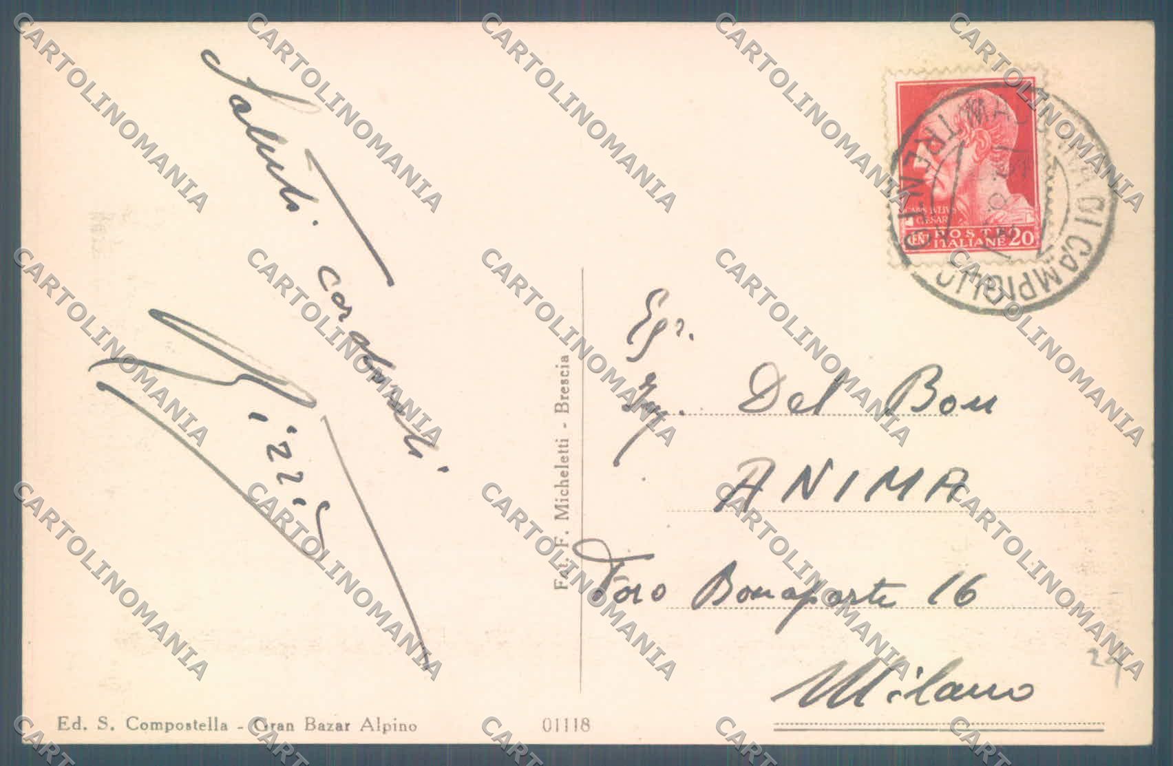 Trento Pinzolo Madonna di Campiglio cartolina ZC5418 – retro