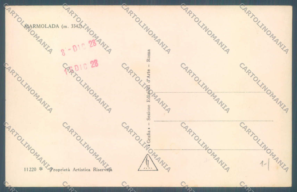 Trento Marmolada Foto cartolina ZC5420 – retro