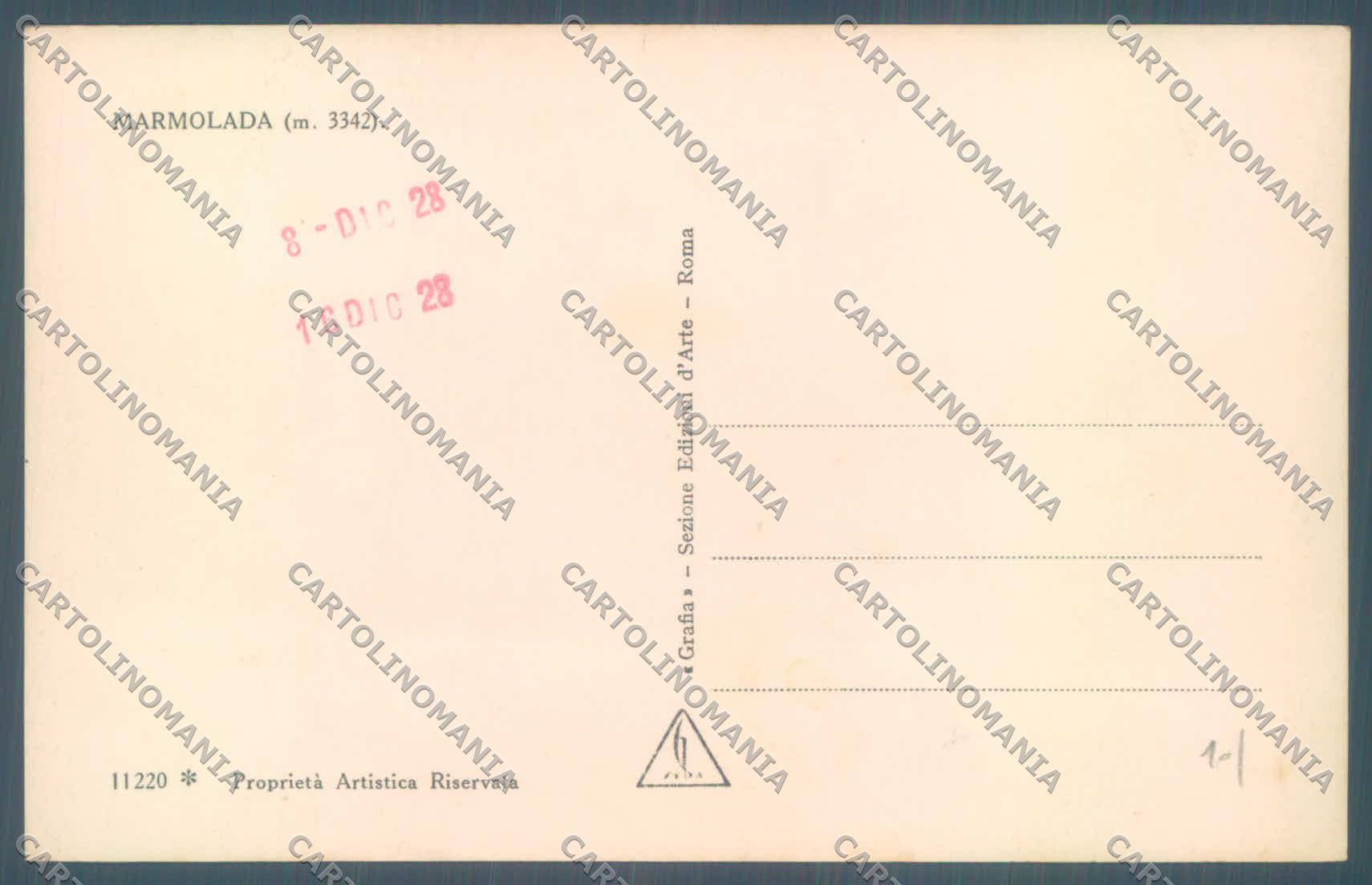 Trento Marmolada Foto cartolina ZC5420 – retro