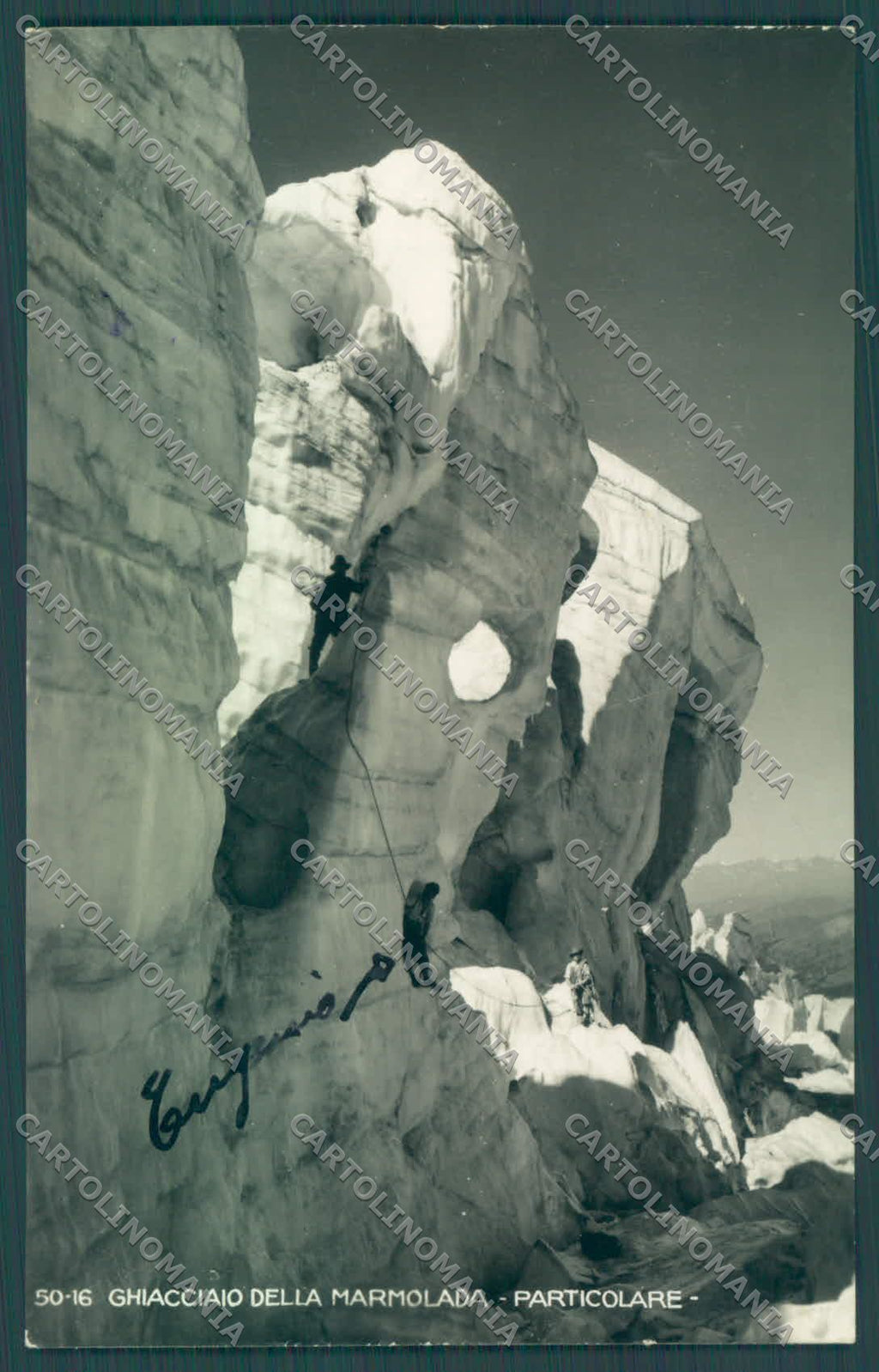 Trento Marmolada Ghiacciaio di Alpinismo Foto cartolina ZC5428 – fronte
