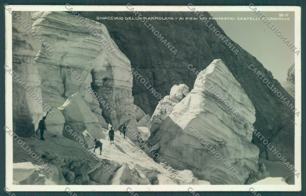 Trento Marmolada Ghiacciaio di Castelli Alpinismo Foto cartolina ZC5431 – fronte