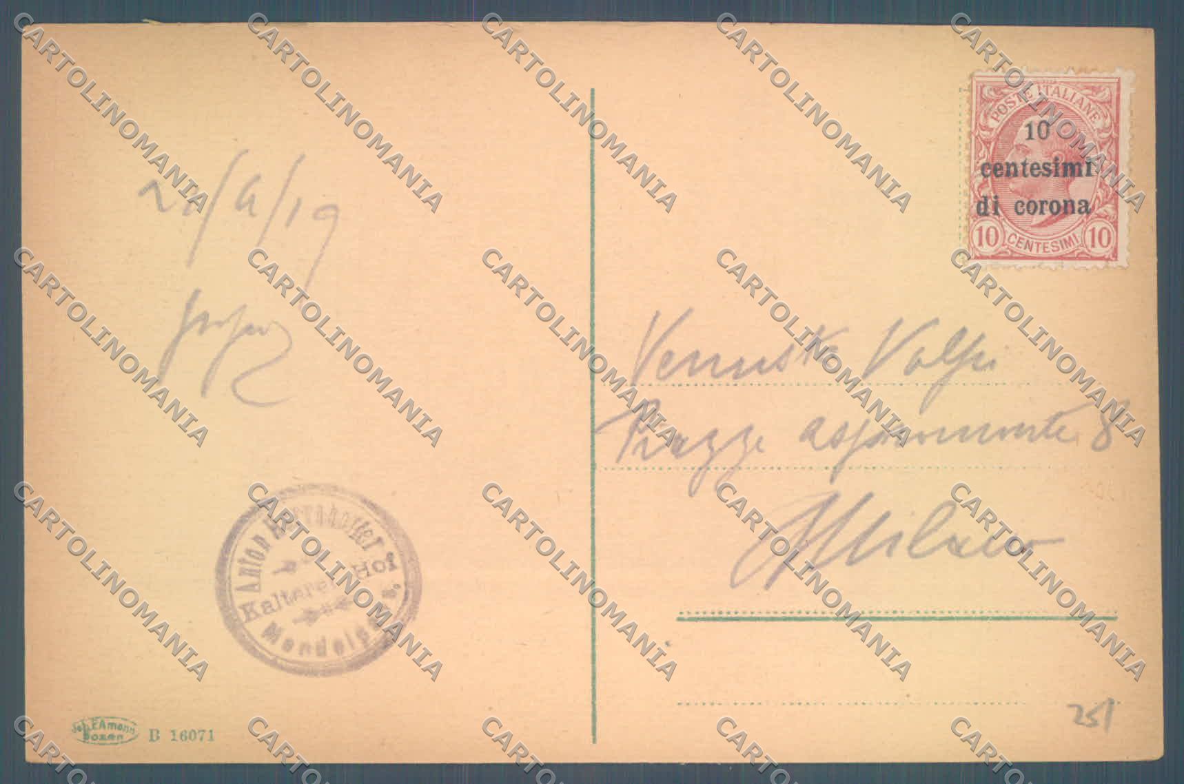Trento Mendola Passo di cartolina ZC5450 – retro