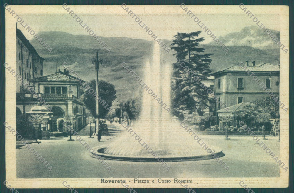 Trento Rovereto Fontana PIEGHINA cartolina ZC5481 – fronte