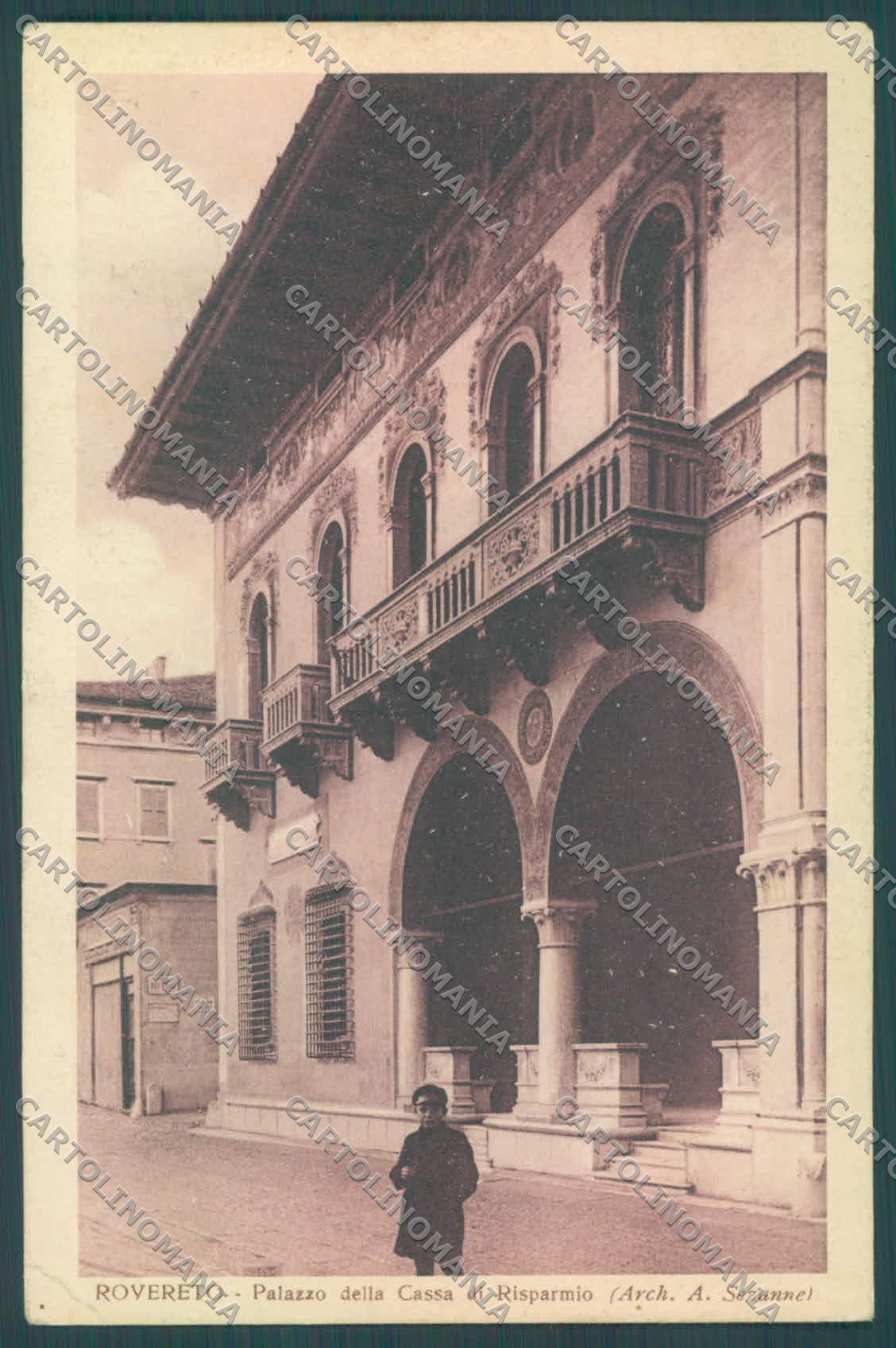 Trento Rovereto Banca PIEGHINA cartolina ZC5482 – fronte