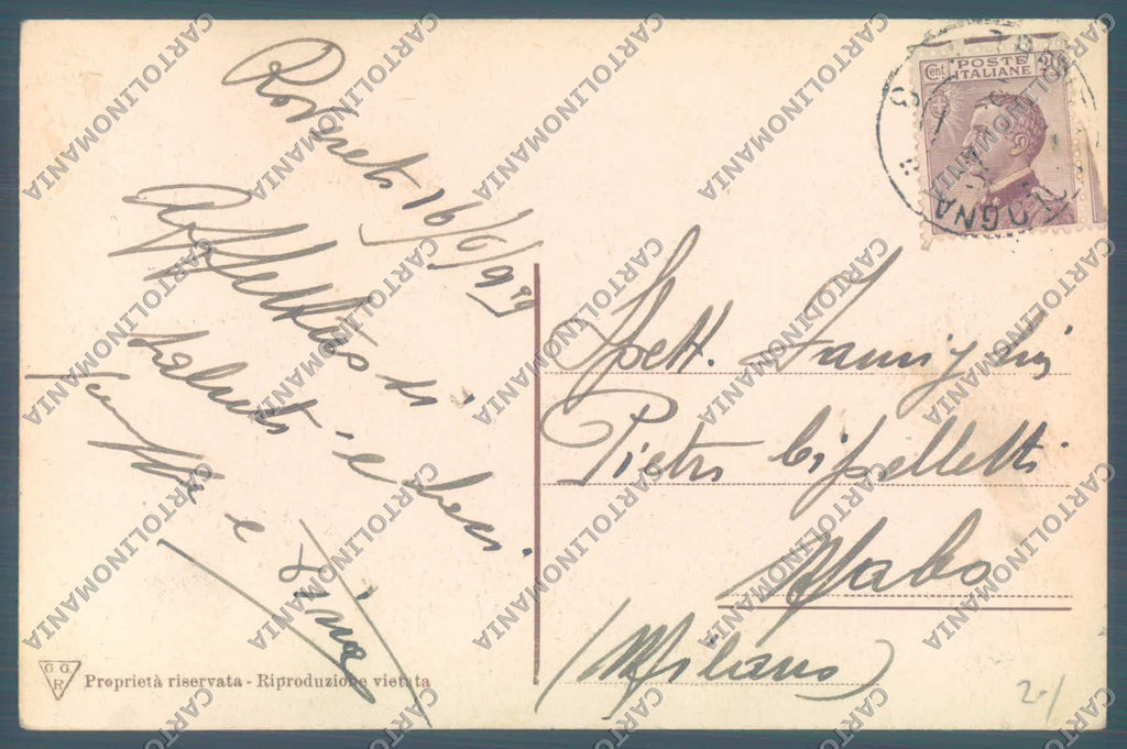 Trento Rovereto Banca PIEGHINA cartolina ZC5482 – retro