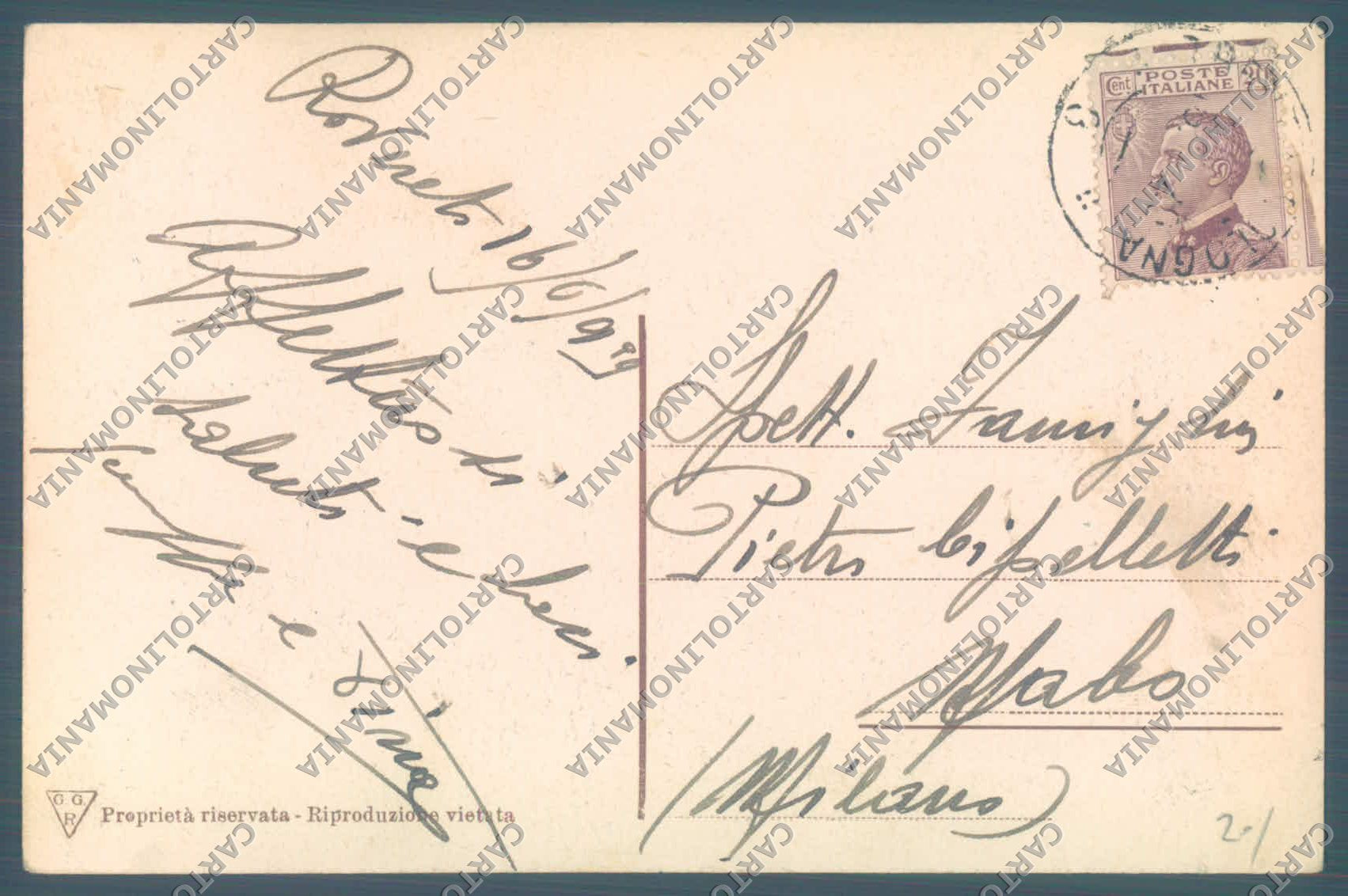 Trento Rovereto Banca PIEGHINA cartolina ZC5482 – retro