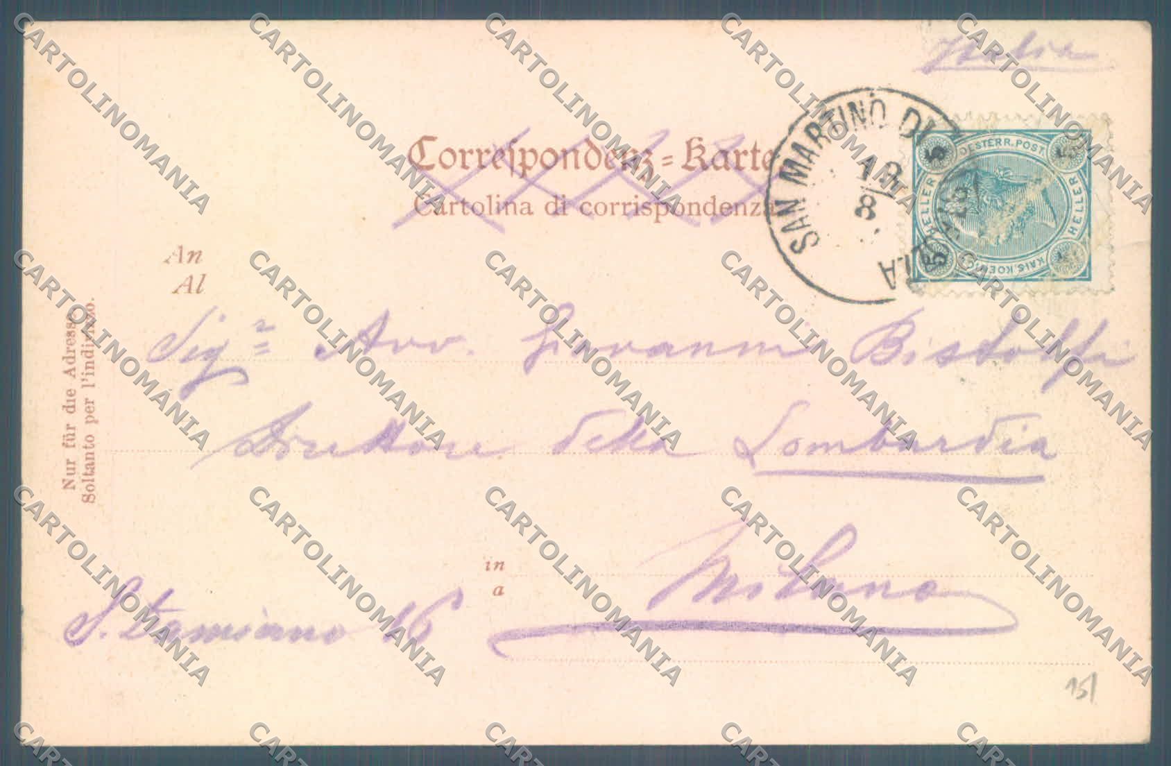 Trento San Martino di Castrozza Rosetta Pala cartolina ZC5489 – retro