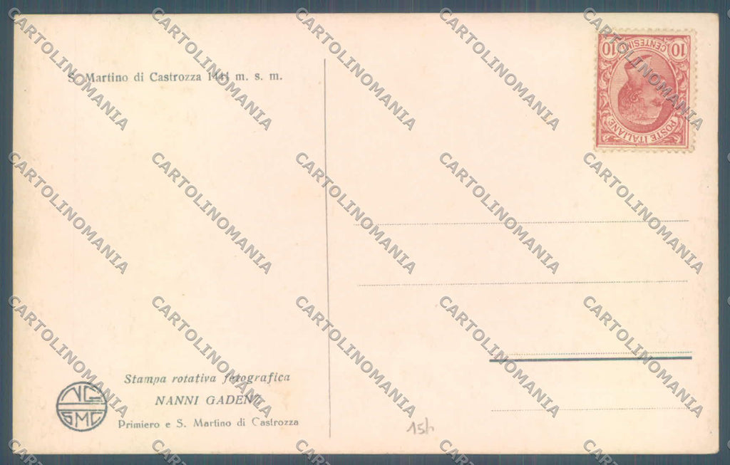 Trento San Martino di Castrozza Foto cartolina ZC5493 – retro