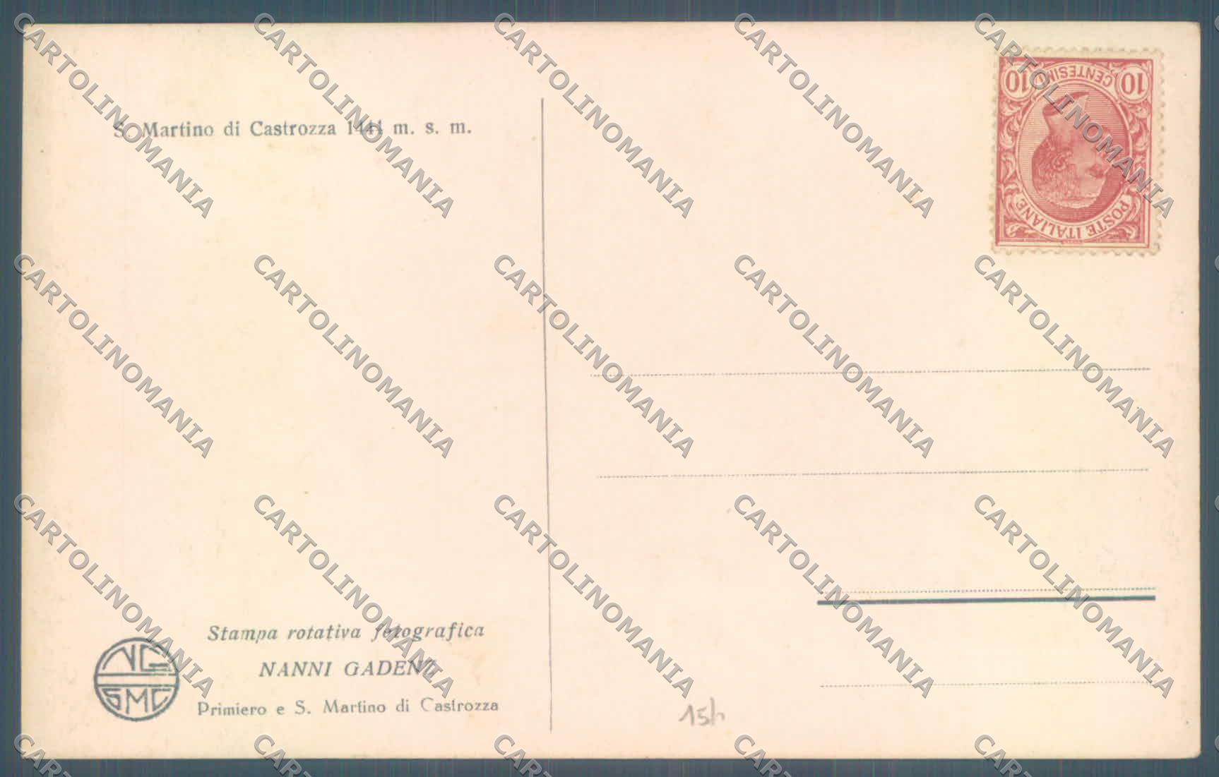 Trento San Martino di Castrozza Foto cartolina ZC5493 – retro