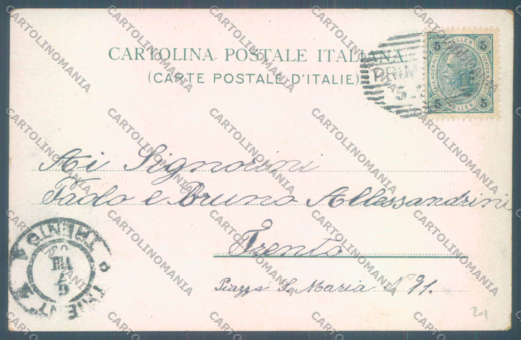 Trento San Martino di Castrozza Rosetta Pala cartolina ZC5496 – retro