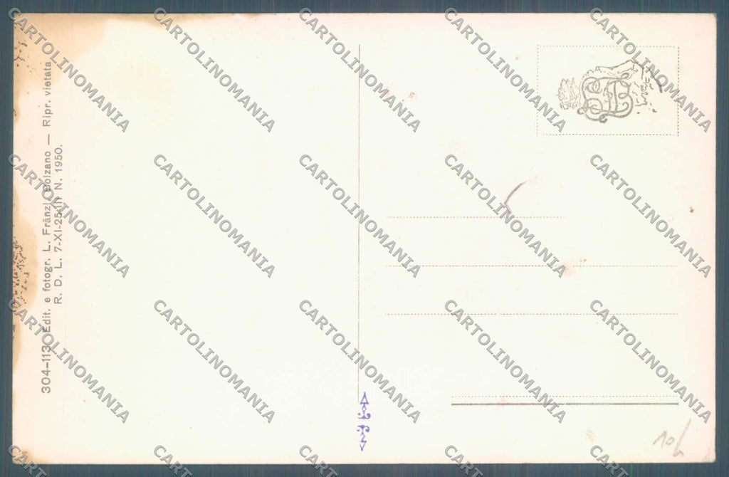Trento Campitello di Fassa Catinaccio FORO MACCHIE cartolina ZC5531 – retro