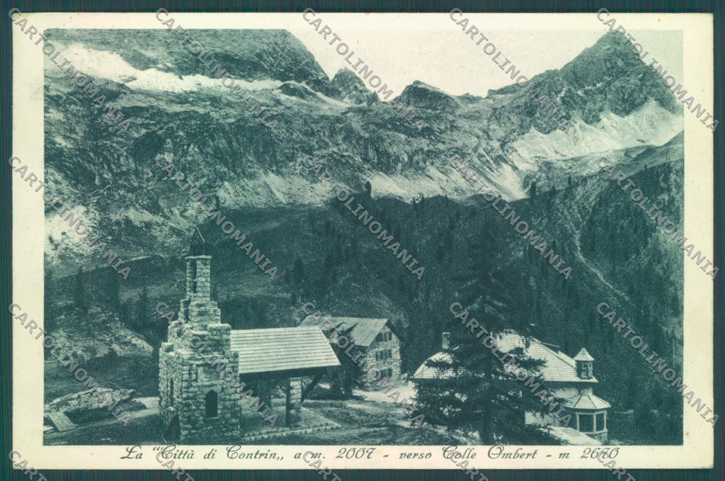 Trento Marmolada Rifugio Contrin Colle Ombert cartolina ZC5541 – fronte