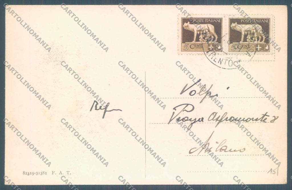Trento Campitello di Fassa Sassolungo cartolina ZC5543 – retro