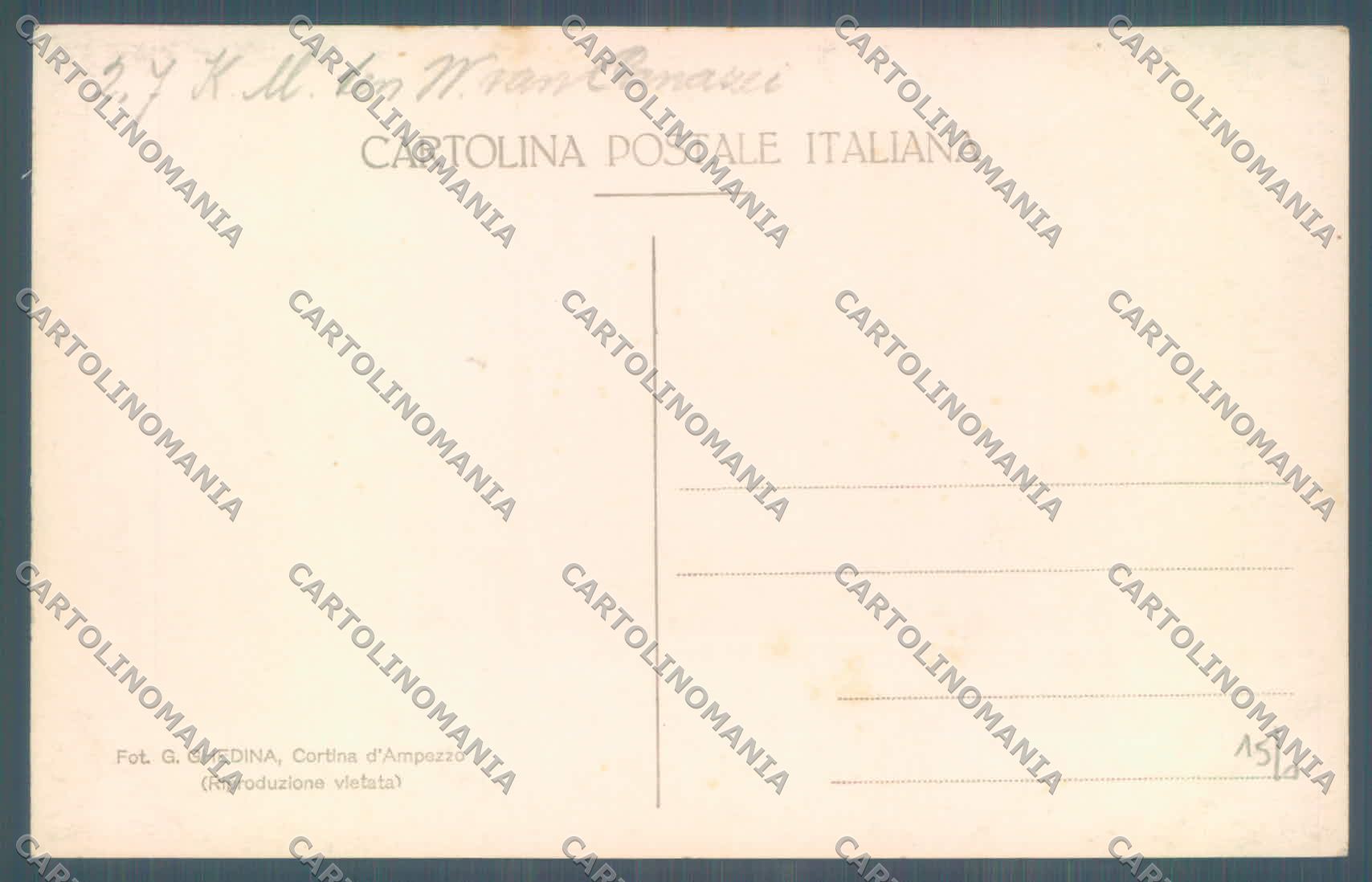 Trento Campitello di Fassa Sassolungo Foto cartolina ZC5546 – retro