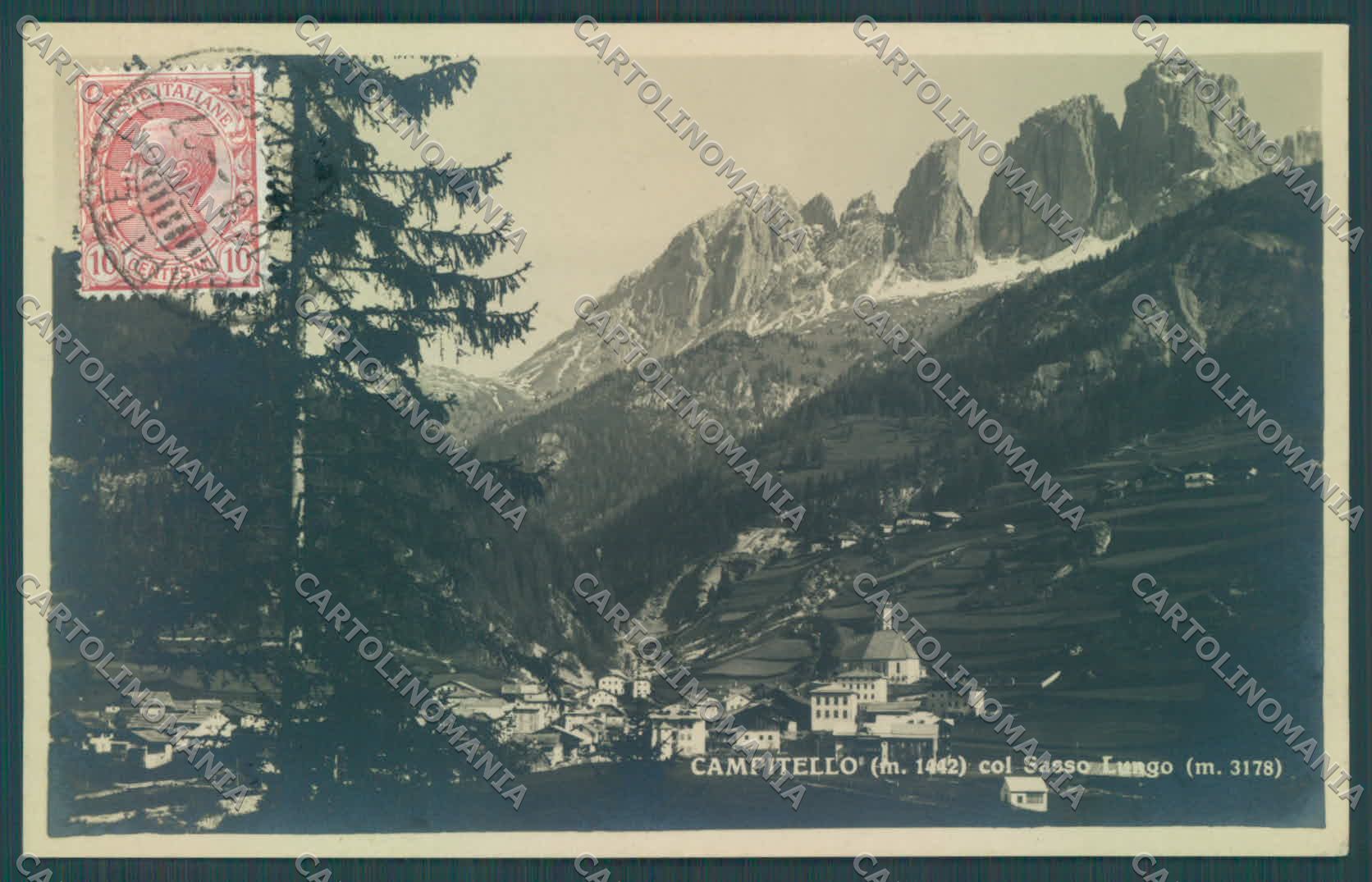 Trento Campitello di Fassa Sassolungo Foto cartolina ZC5550 – fronte