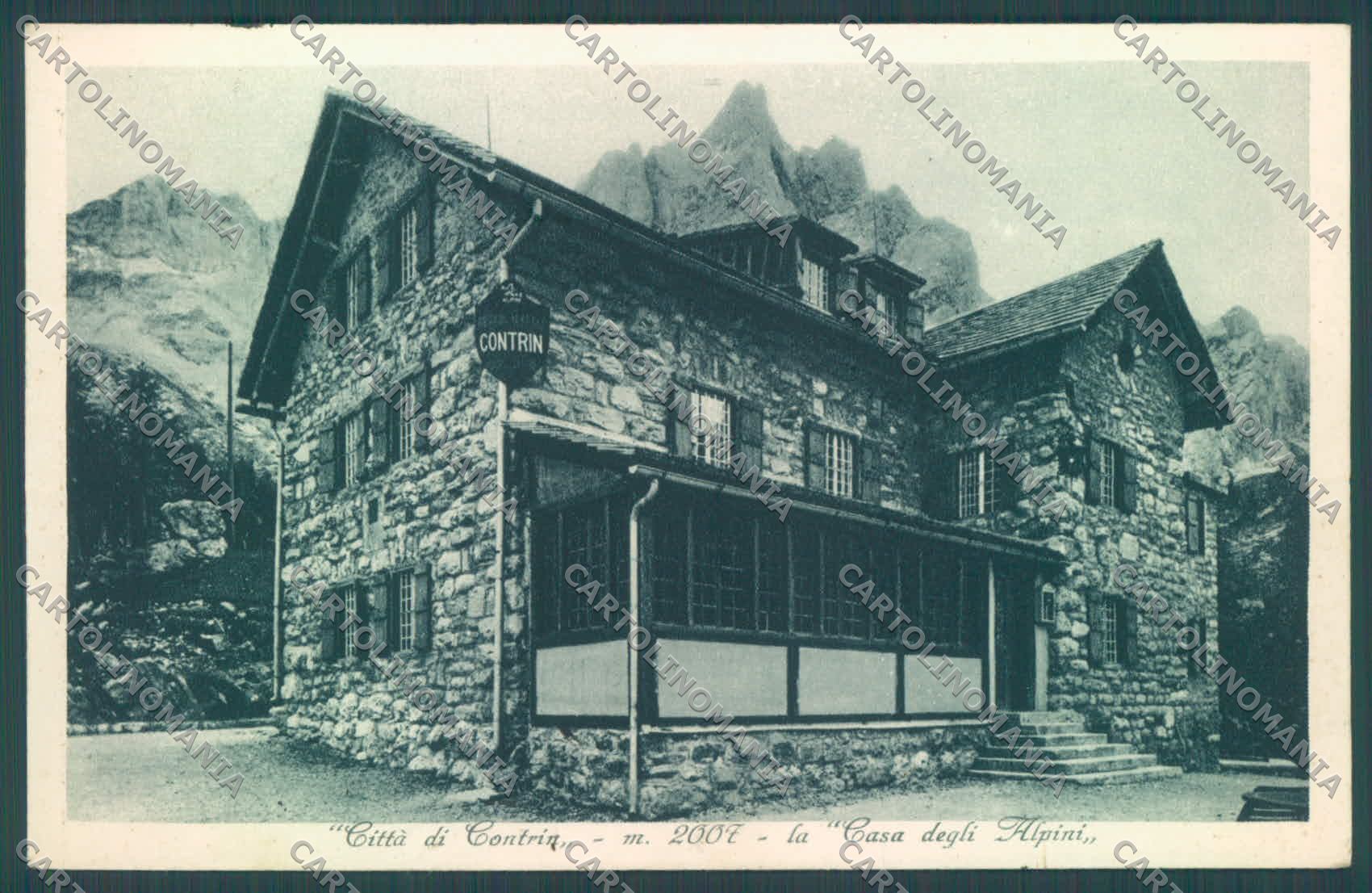 Trento Marmolada Rifugio Contrin Casa degli Alpini cartolina ZC5553 – fronte