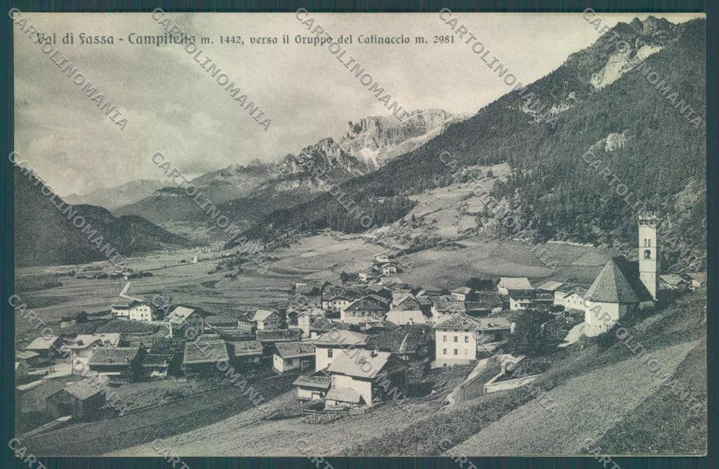 Trento Campitello di Fassa Gruppo Catinaccio cartolina ZC5555 – fronte