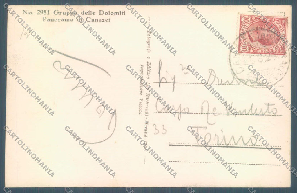 Trento Canazei Foto cartolina ZC5563 – retro