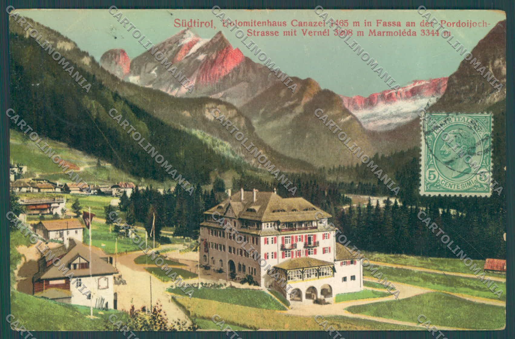 Trento Canazei Val di Fassa Passo Pordoi cartolina ZC5571 – fronte