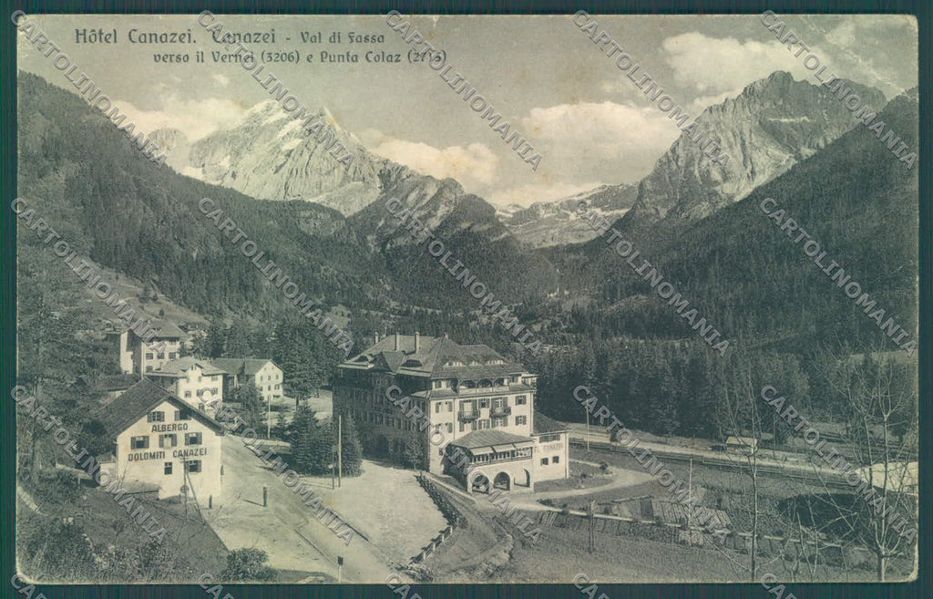 Trento Canazei Val di Fassa Vernel Punta Colaz PIEGHE cartolina ZC5572 – fronte