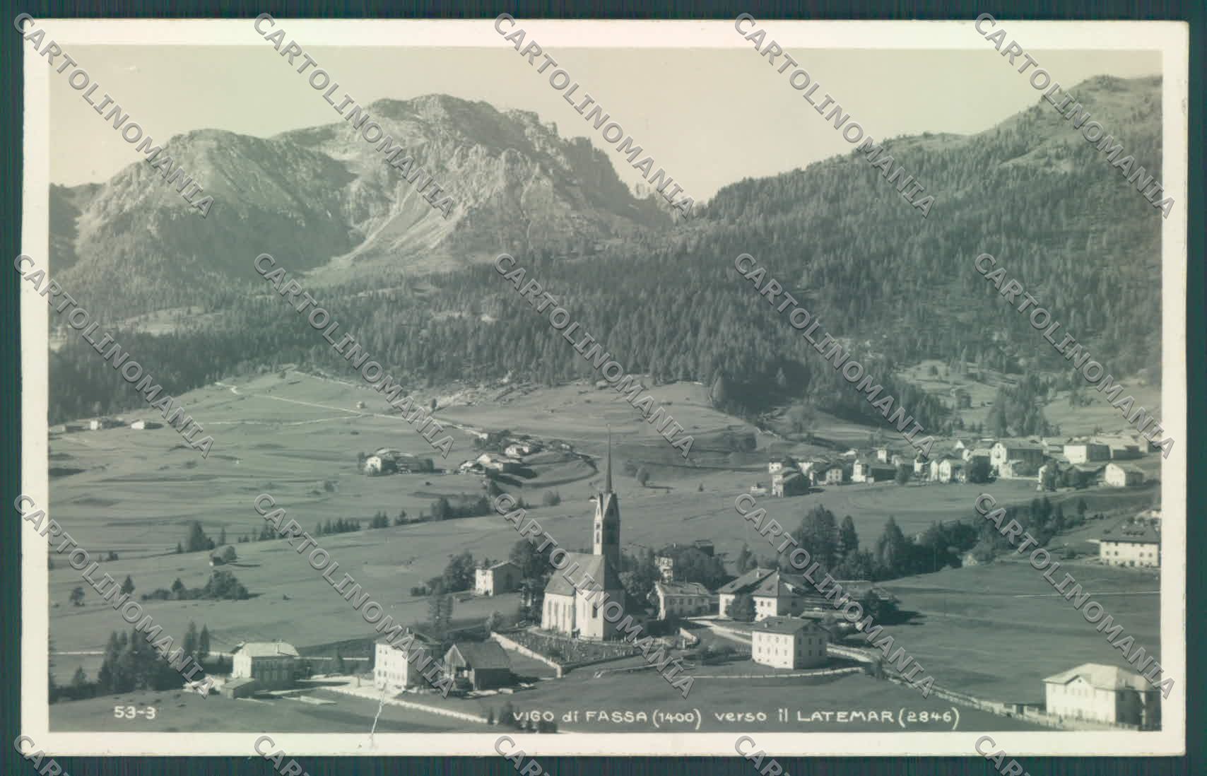 Trento Vigo di Fassa Latemar Foto cartolina ZC5585 – fronte