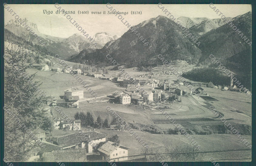 Trento Vigo di Fassa Sassolungo cartolina ZC5591 – fronte
