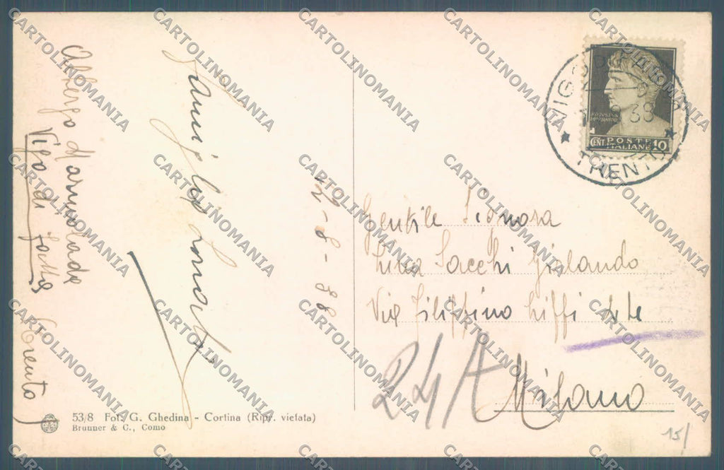 Trento Vigo di Fassa Sassolungo cartolina ZC5591 – retro