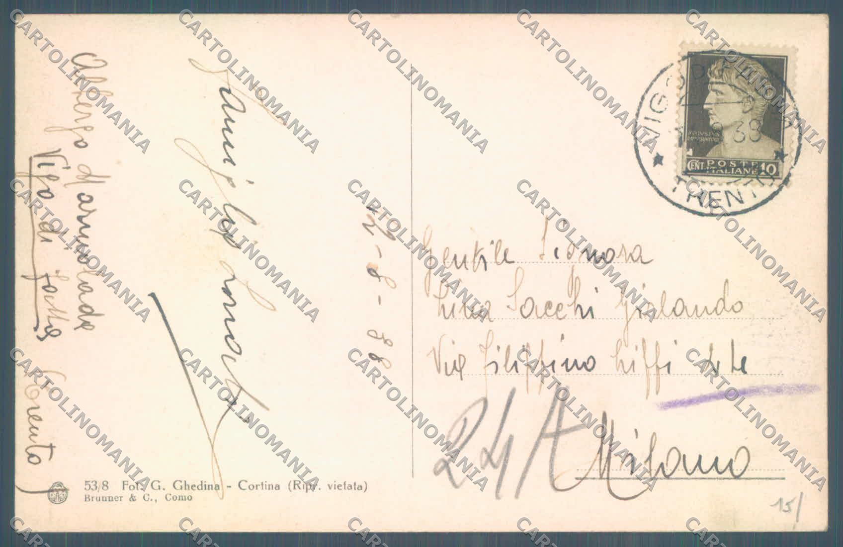 Trento Vigo di Fassa Sassolungo cartolina ZC5591 – retro
