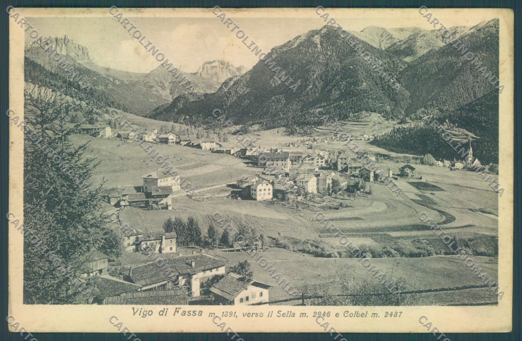 Trento Vigo di Fassa Sella Colbel PIEGA cartolina ZC5593 – fronte