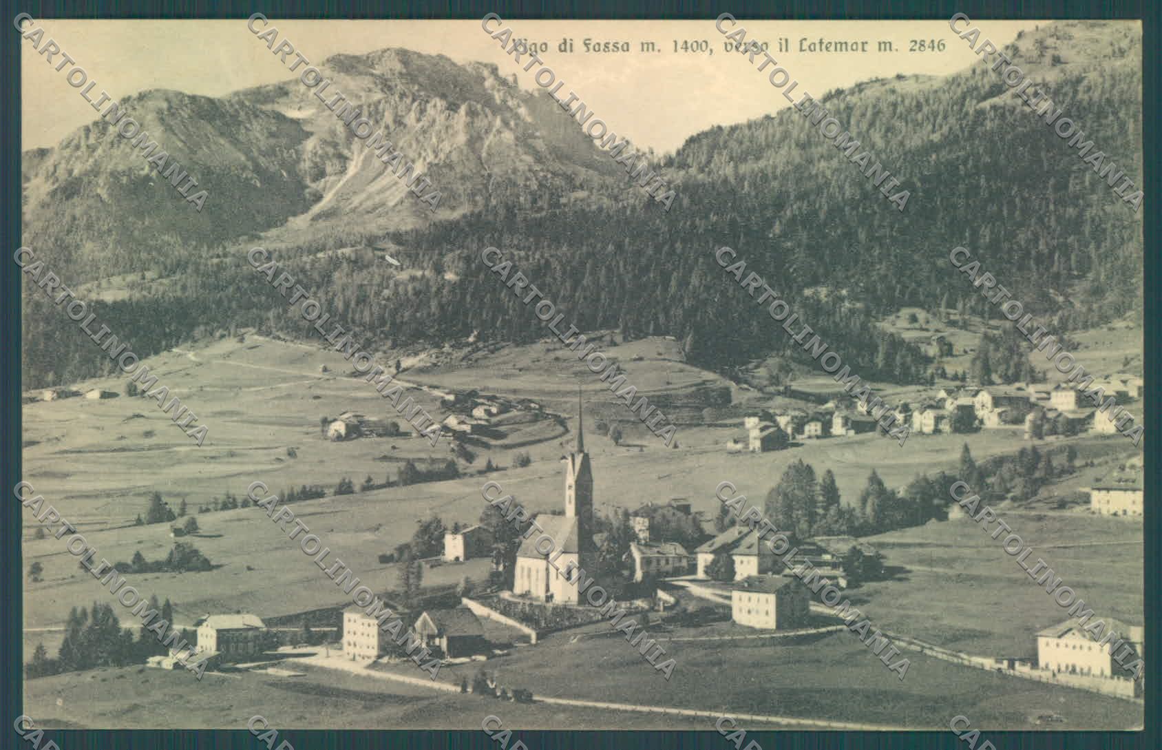Trento Vigo di Fassa Latemar cartolina ZC5603 – fronte