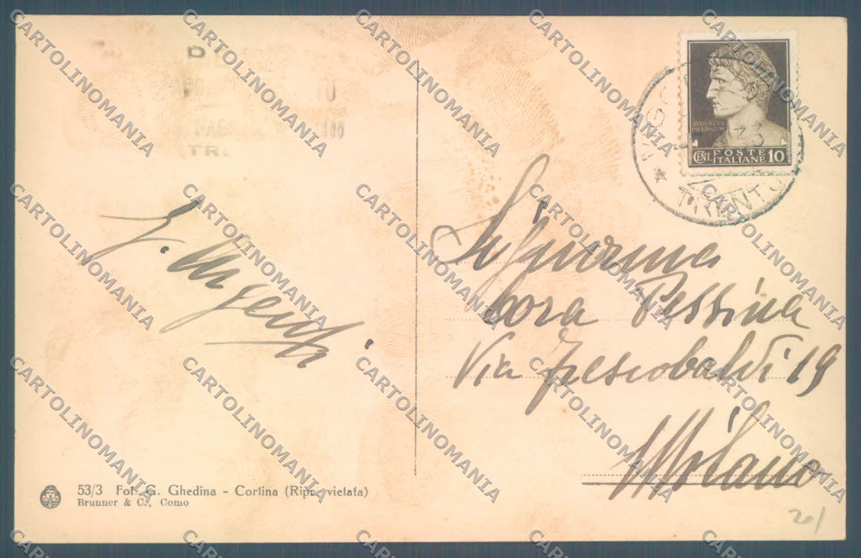 Trento Vigo di Fassa Latemar cartolina ZC5603 – retro
