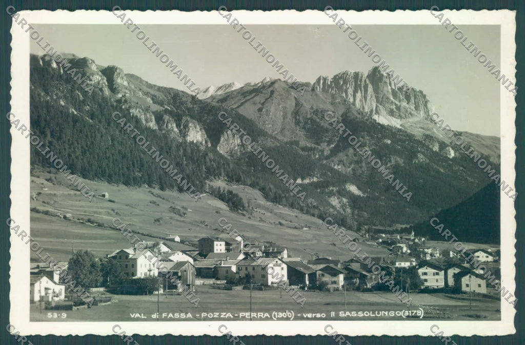Trento Val di Fassa Pozza di Pera di Fassa Sassolugo Foto cartolina ZC5633 – fronte