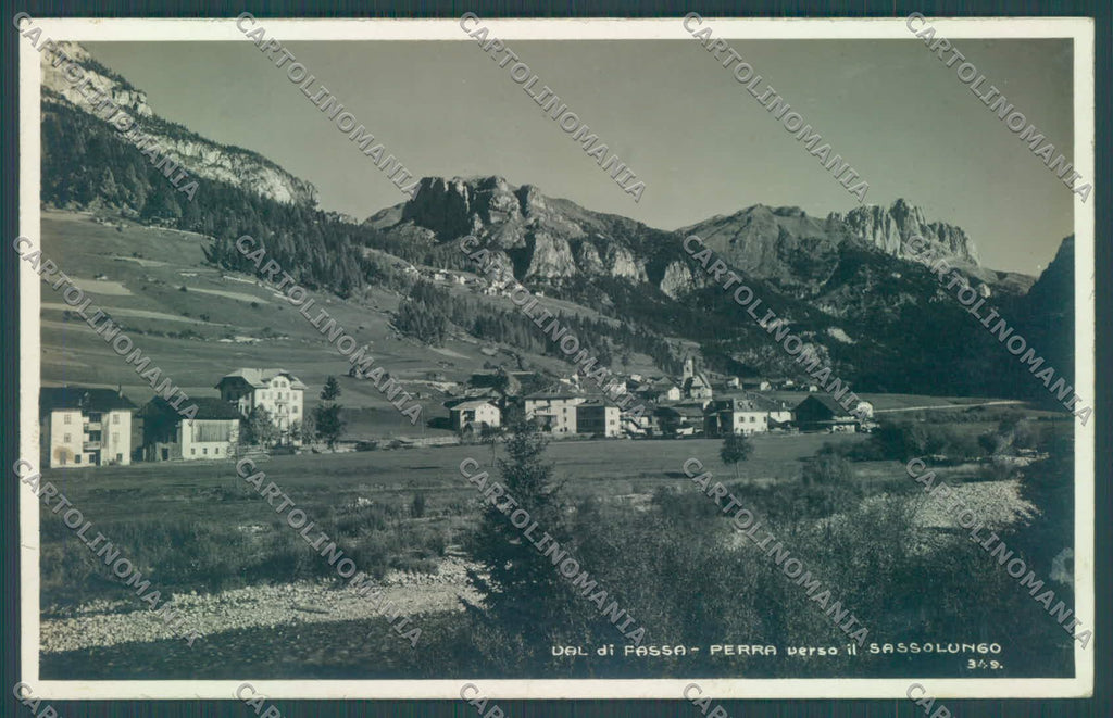 Trento Val di Fassa Pozza Pera Sassolungo Foto cartolina ZC5639 – fronte
