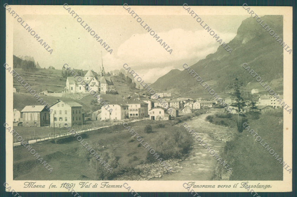 Trento Moena Val di Fiemme Sassolungo cartolina ZC5671 – fronte