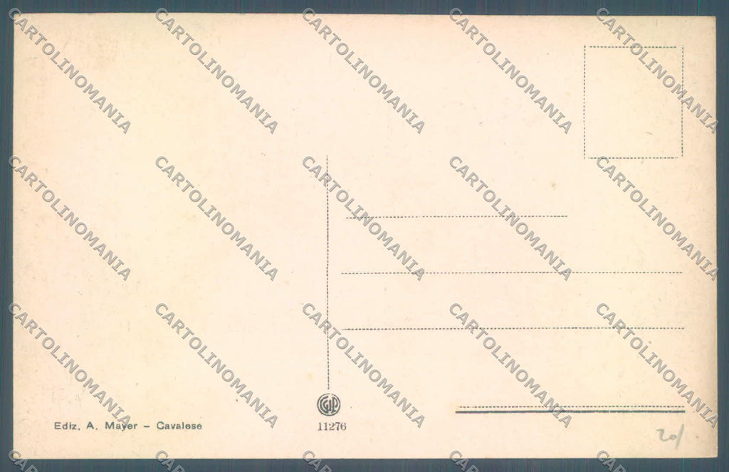 Trento Predazzo cartolina ZC5693 – retro