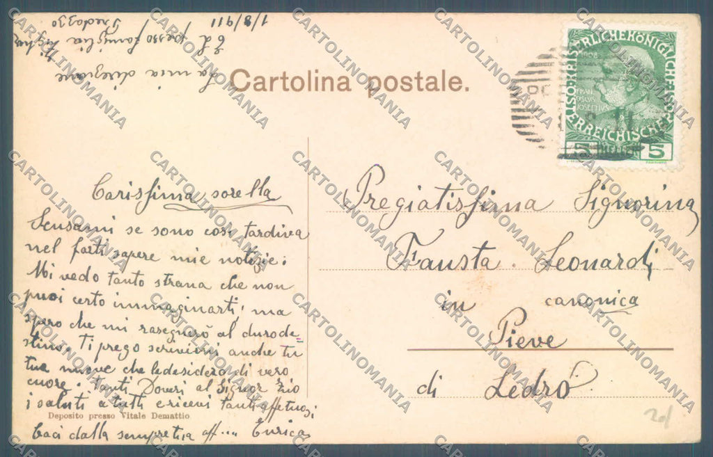 Trento Predazzo cartolina ZC5694 – retro