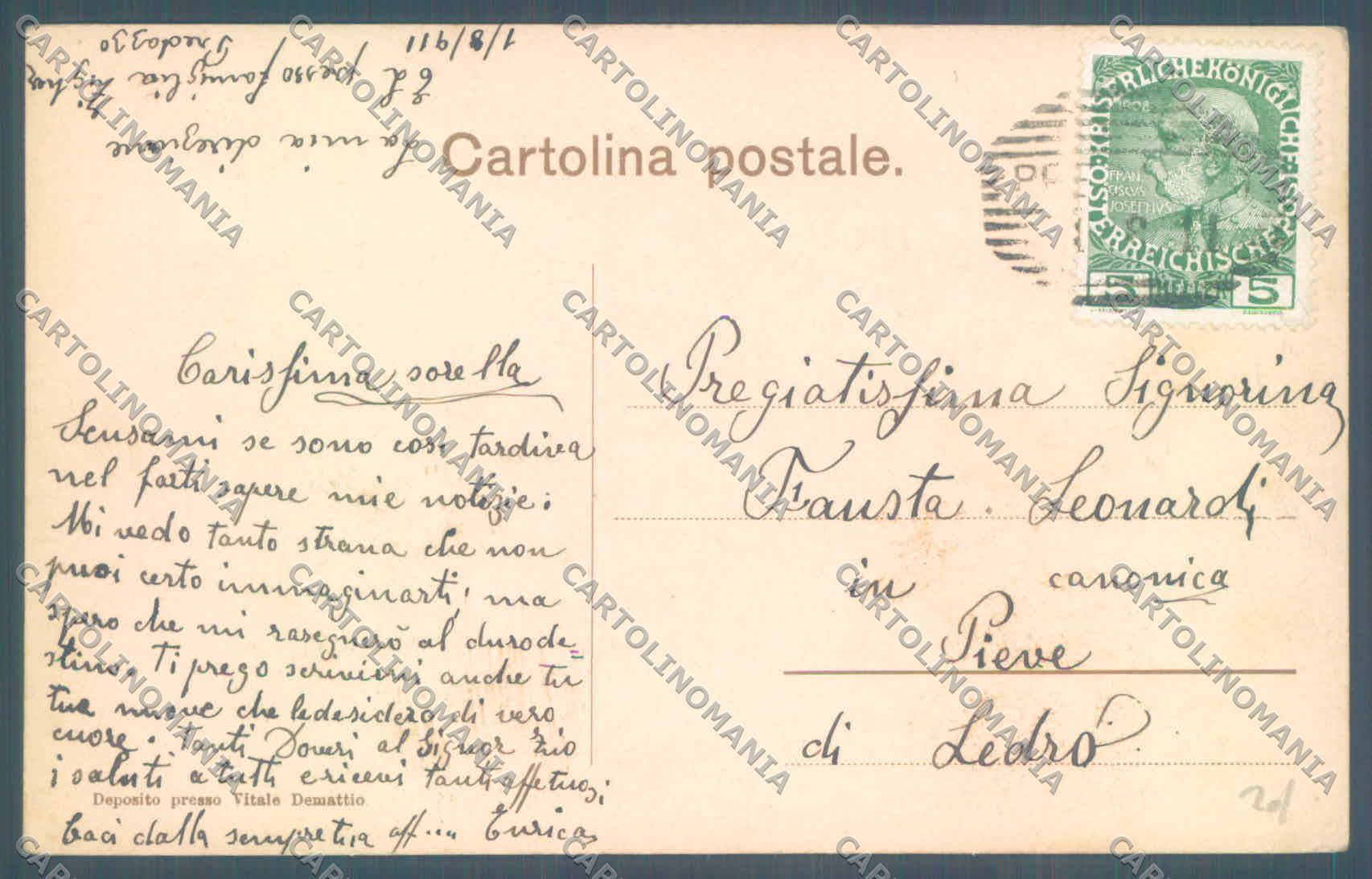 Trento Predazzo cartolina ZC5694 – retro