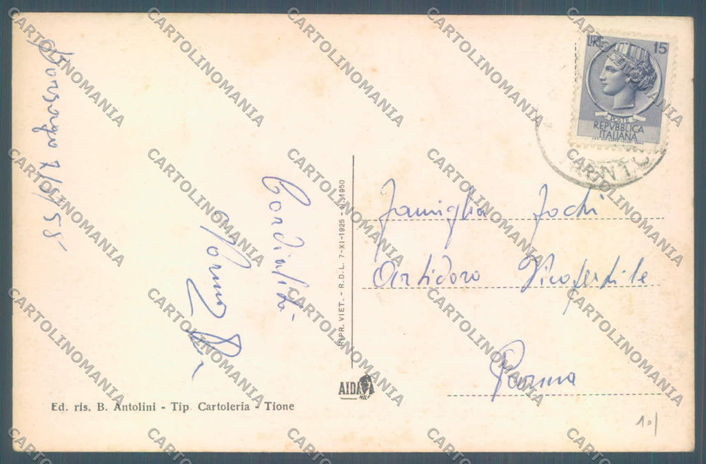 Trento Rendena Valle di Mappa STRAPPINO PIEGA cartolina ZC5702 – retro