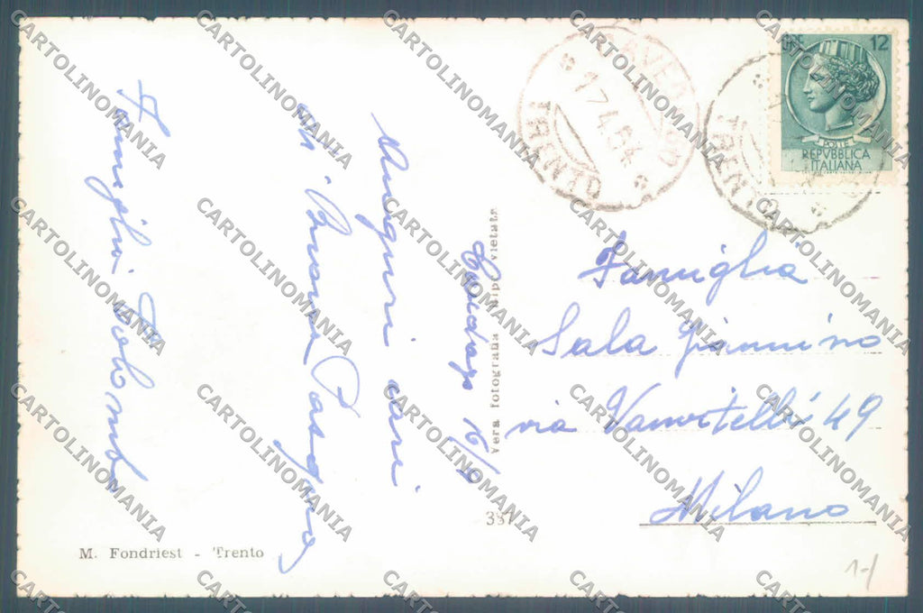 Trento Cavedago Foto cartolina ZC5707 – retro